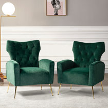 Wayfair emerald green online chair